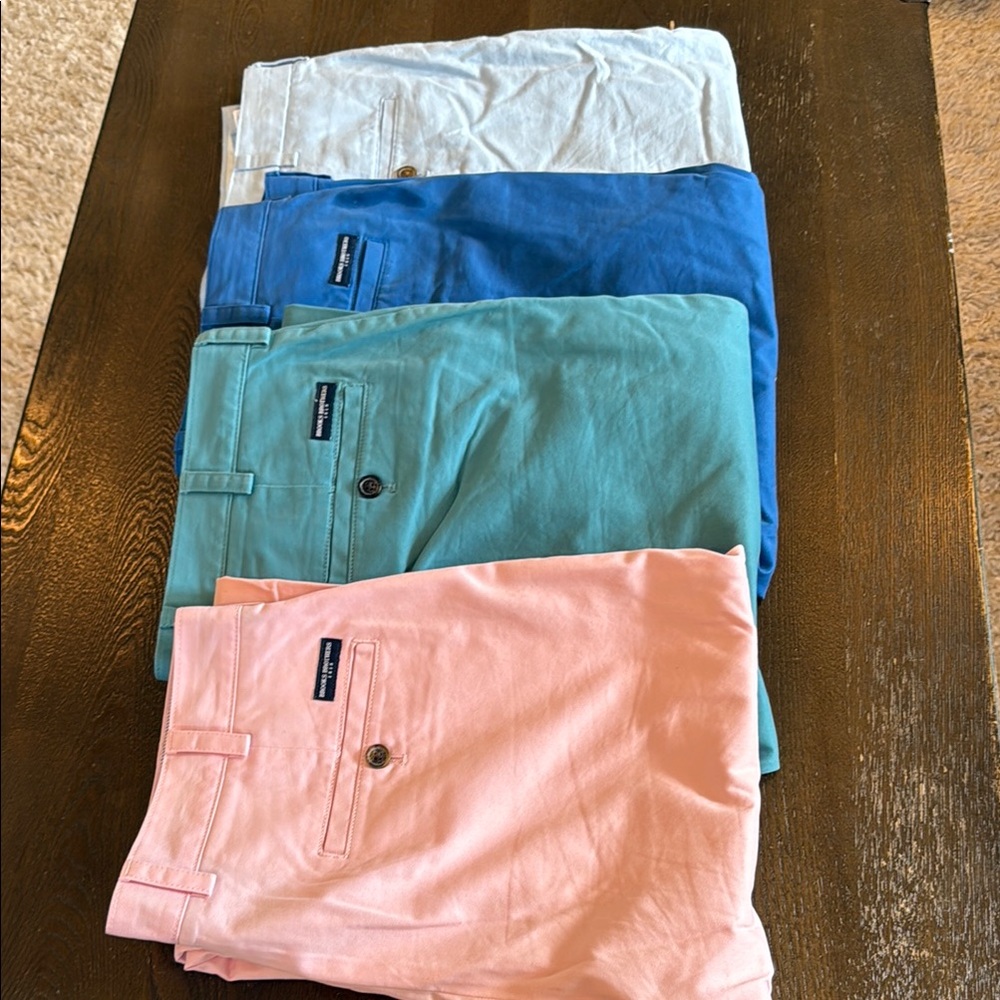 Brooks Brothers Men's Chinos - light blue, royal blue, Teal, Pink BUNDLE